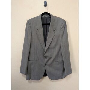 Christian Aujard Gray 2 Button Suit Jacket 44R Coat Blazer Formal Workwear